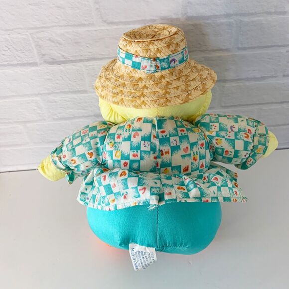 DanDee Plush Chick in Hat Nylon Yellow 8 Inch Stuffed Animal - Picture 3 of 5
